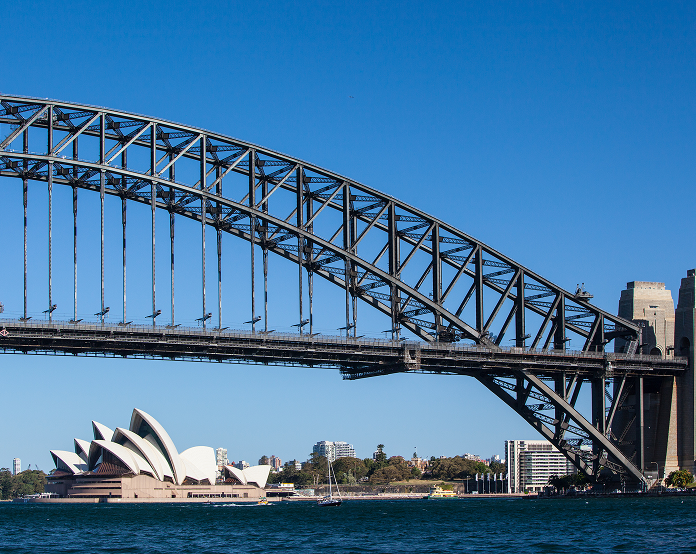 Sydney Harbour Bridge and Opera House view, day