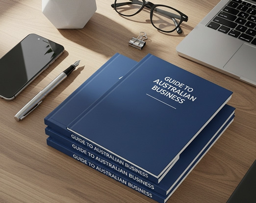 Stack of Guide to Australian Business books